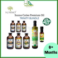 SUNNO / SOMAMA CUTIES Trinity Bundle - Walnut, Avocado & Organic Flaxseed Oil (for baby 6 months and