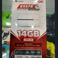 ZL HUAWEI E5576 MODEM MIFI 4G LTE UNLOCK GRATIS TELKOMSEL 14GB MODEM