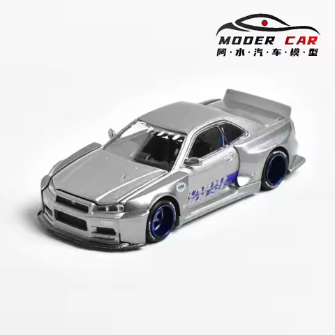 Kaido House + MINIGT TSM 1:64 143 Skyline R34 SHINJUKU V1 Diecast Model Car