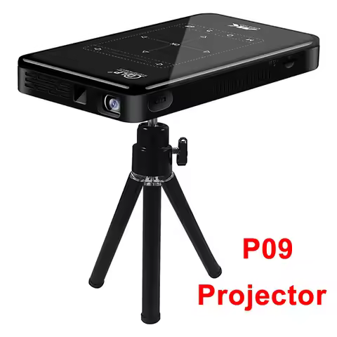 Newest Android 9.0 P09-II Portable DLP Mini Pocket Projector 2GB RAM 32GB ROM WIFI5 BT4.2 4K HD Home