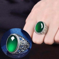 [พร้อมสต็อกในไทย]แหวน แหวนแฟชั่น แหวนผู้หญิง ring women แหวนหยก แหวนพลอย หยกพม่าแท้ หัวหยกเขียว (อาเกต) ล้อมเพชร ตัวจริงสวยมาก ไม่ลอก ไม่ดำ แหวนอาเกตเทียมสตรีแหวนปรับได้สีเขียวสไตล์วินเทจสำหรับเป็นของขวัญเครื่องประดับสำหรับผู้หญิง ของขวัญวันแม่ ทอง