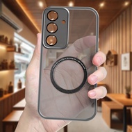 Magsafe Silicone Case Samsung Galaxy S25 S25 Ultra S25 Plus Wireless Charger Standing Holder