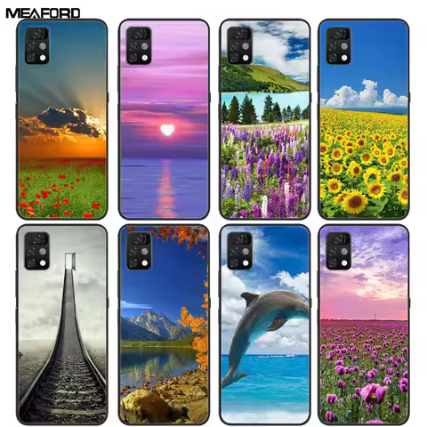 For Umidigi A7 A9 Pro Case A11S A11 Pro Max Power 5S Soft Silicone TPU Black Seascape Funda For Umid