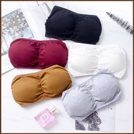 NS2 Woman Bra Seamless Strapless Push Up Bra Backless Strap(Free Size)(Free Strap) tube top wrapped chest underwear SN2
