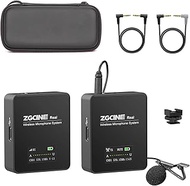 ZGCINE UHF Wireless Lavalier Microphone System Compatible with DSLR Cameras, Camcorders, iPhone, Android Smartphones, and Tablets, Professional Lav Mic for Vlog YouTube Online Teaching Wedding