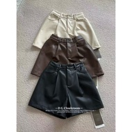 SEP05 82066 M-XL Leather Shorts