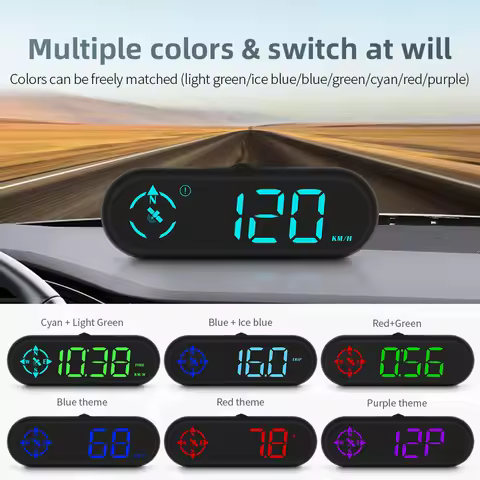 G9 Auto HUD Head-Up Display Multifunctional GPS On-board Computer Speeding Alarm Universal Auto Elec