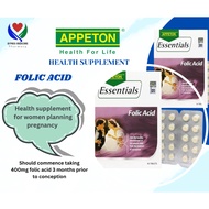 Appeton Folic Acid Pregnant Essentials Supplement (90's) Suitable for Pre-Pregnancy Dietary