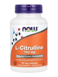 NOW Foods L-Citrulline 750 mg 90 Veg Capsules