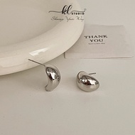 [KL.Studio] Bông Tai Titan Dáng Cong Chữ C Khuyên Tai Titan Giọt Nước Bông Tai Trơn Basic Khuyên Tai