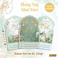 HangTag Lebaran Idul Fitri 2025 Hang Gift LabelTAG Parcel Hampers Eid Custom Shop Name GiftTAG