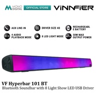 VINNFIER VF HYPERBAR 101 BT BLUETOOTH SOUNDBAR 50W WITH 8 LIGHT SHOW LED USB DRIVER / AUX IN / RECHA