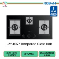 Robam B397 Built-in Hob 3 Burner 3D Flame Tempered Glass Gas Hob 86cm