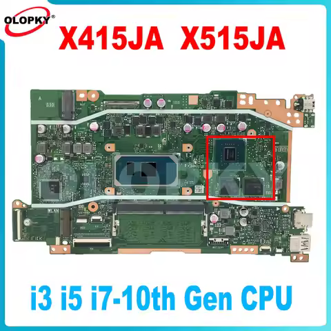 X415JA motherboard for ASUS X515JA X415JP X415JF X515JF X415E X515JP aptop motherboard with i3 i5 i7