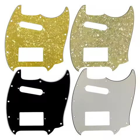 Fei Man - Mustang Guitar Pickguard With Singe Pick And Humbucker Scratch Plate, Fits FD US, 11 Scwer