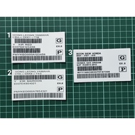 Sticker Barcode X1R/Honda EX5 Dream
