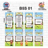 1Set Bunting 5S 2x1 kaki cut to size.