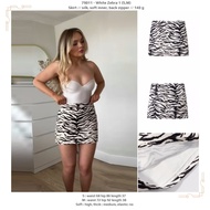 LO011 - White Zebra 1 (S,M) - Skirt
