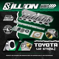 Billion Silver CNC Intake + 90mm Tongue + Toyota 1JZ-GTE Injector Rail (SL)