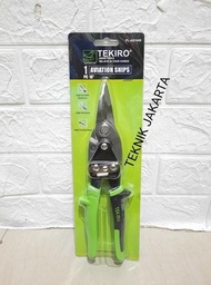 Gunting seng 10 TEKIRO Tang potong Baja ringan Aviation Snips