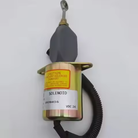 For Excavator Parts 24v Shutoff Stop Solenoid 3970416 For Cummins 6ct Diesel Engine Daewoo