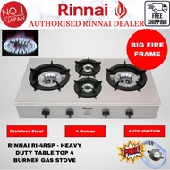 Rinnai RI-4RSP - Heavy Duty Table Top 4 Burner Gas Stove