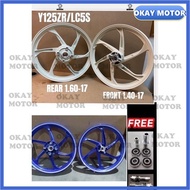 Y125ZR Y125 125Z y125z Enkei Fullchop Sport Rim White blue biru gp 1.40 1.60x17 free bush bearing tu