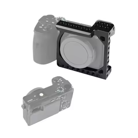 OFSS-Camera Cage Frame With NATO Rail For Sony A6000 / A6300 / A6400 / A6500 / A6600 Canon Eos Cage 