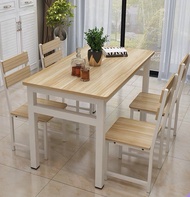 Aesthetic Wood Design Dining Set 4 seaters Laminated