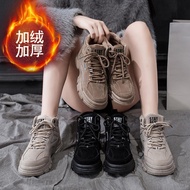 Green K801Winter Suede Cotton-Padded Shoes with Velvet Dr. Martens Boots Ankle Boots Ankle Boots35-40