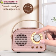 BEBETTFORM Mini Radio Portable Classical Music FM Receiver With MIC