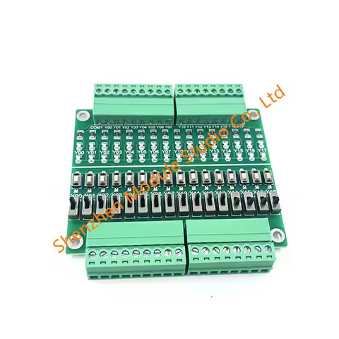 1PCS PLC Debugging Simulation Board 16 Input/Output Test Board Button Toggle Switch Learning Module