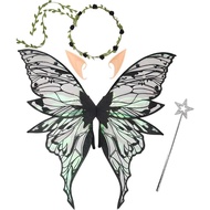 SIRENXI Fluttering Wings Fairy Butterfly Wings Lightweight Creative Fairy Costume Wing Set Fairy Cos