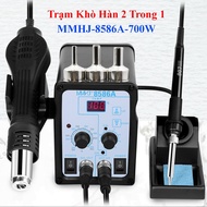 Máy hàn khò MMHJ 8586A tích hợp Mỏ Hàn 2 in 1công suất 700W điện áp 220V màn hình kỹ thuật số siêu b