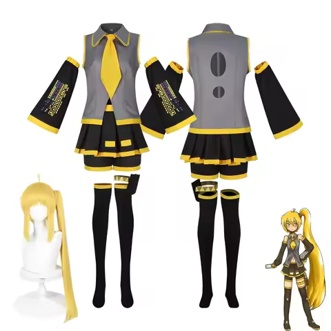 Akita Neru Cosplay Costume Wig Anime Akita Neru Comic Convention Stage Costume Carnival Halloween Pa