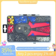 In -HSC8 Cable Wire Crimper Crimping Tool Plier Set 6-4/6A 23-7AWG Self  1200Pcs Cord End Bootlace F