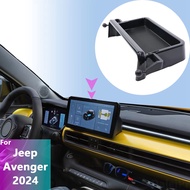 【JJL】-For 2024 Center Console Behind Screen Storage Box Dashboard Hidden Organizer Tray