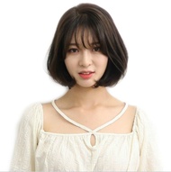 Wig Rambut Sintesis Wanita Lurus Pendek Short Natural Hair Korean Version Hair Extension