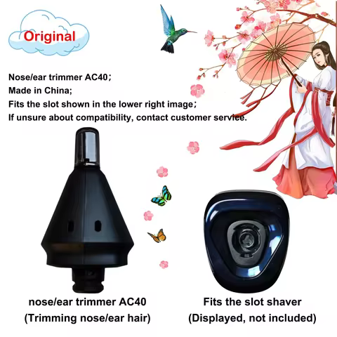Nose Ear Hair Trimmer Click-on Attachment AC40/01 For Shaver S5531 S5579 S5581 S5880 S7731 S7782 S80