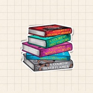 1pc ACOTAR Books Vinyl Sticker,Book Sticker,Book Stack Sticker, Bookish Stickers, Bookish Kindle Sti