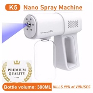 K5 Wireless Nano Spray Disinfection Spray Gun Sanitizer Spray Machine &amp; Surface Disinfectant Sanitizer 5L Kill 99% Virus