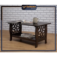 EUREKA 3ft Rectangle Coffee Table Classic Hall MDF Veneer Wood / Meja Kopi EDDIE
