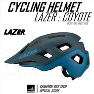 หมวกจักรยาน LAZER : COYOTE MTB BIKE HELMET สีน้ำเงินเข้มด้าน M = 55-59cm สีฟ้า