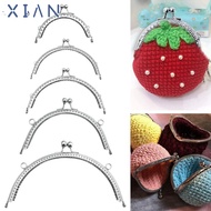 XIANSTORE Purse Clasp Frame, Vintage Metal Purse Frame Kiss Clasp, Mini Bag Hardware Bag Kiss Clasp 