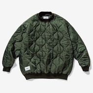 WTAPS WLJ NYLON RIPSTOP QUILTED MILITARY M-65 LINER CREW JACKET WTVUA CLASSIC LOGO PATCH QUILT ARMY 