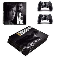 全新The Last Of Us PS4 Pro Playstation 4保護貼 有趣貼紙 包主機底面+2個手掣)