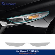 TPU Car Headlight Film For Mazda 3 2019-2025 Mazda3 Axela Anti-scratch PPF Transparent