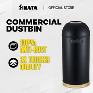 Commercial Dustbin Large Rubbish Bin 25L 35L 48L 58L Hotel Shopping Mall Round Dustbin Trash Can Gar