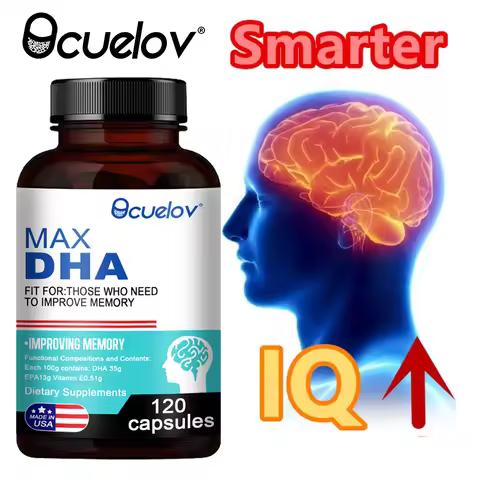 Bcuelov MAX DHA-enhance Memory, Protect Eyesight, Intelligence, Activate Brain Cells, Improve Brain 