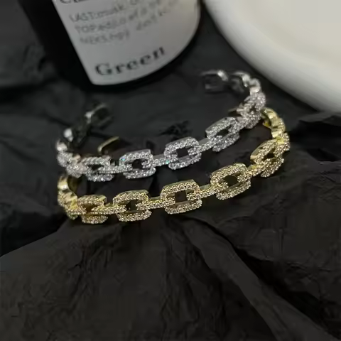 Luxury Micro Pave Zirconia Hollow Square Cuff Bracelet Bangle for Women Exquisite Birthday Jewelry G